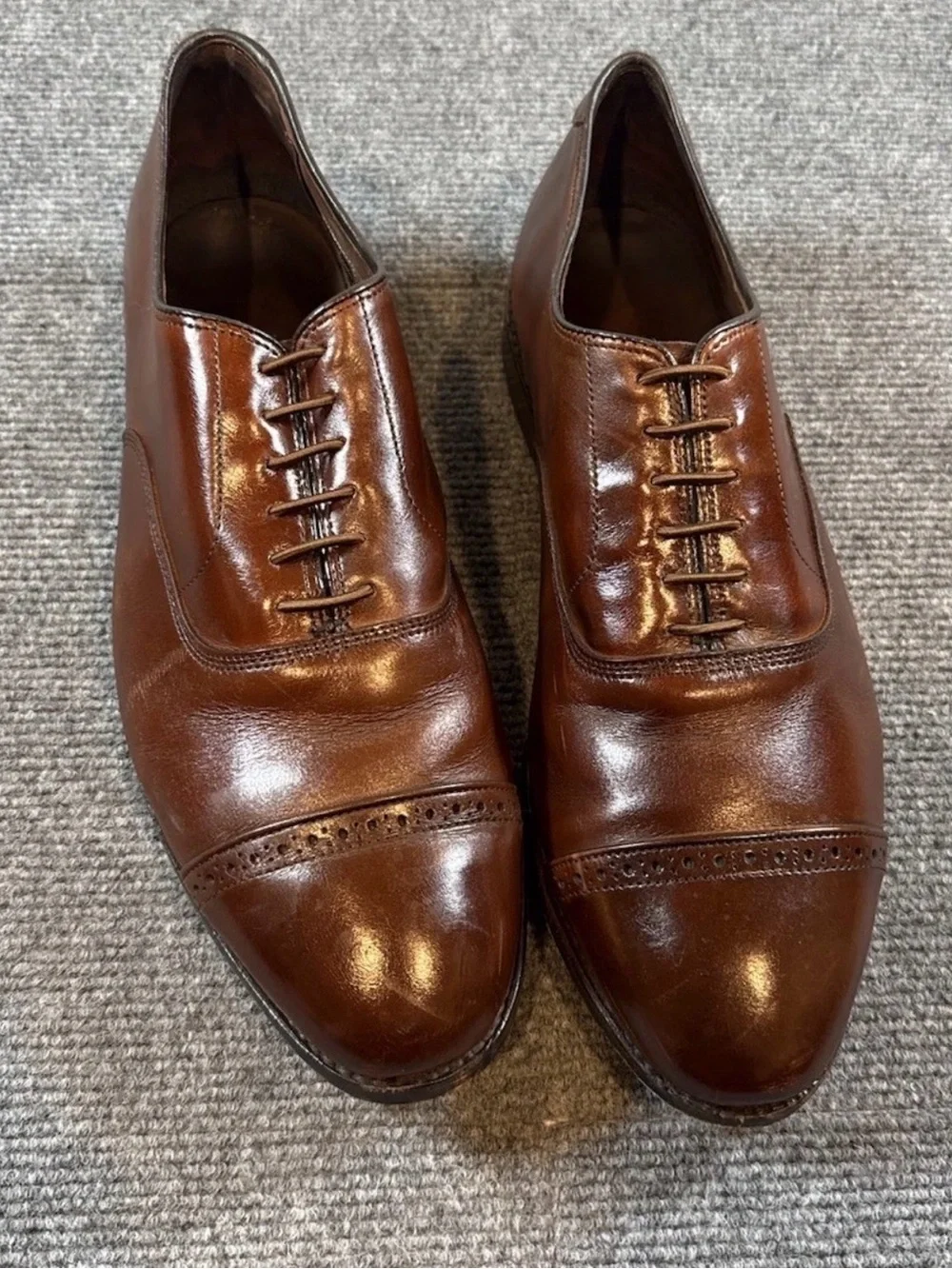 Allen Edmonds Fifth Avenue Oxford Shoes Men’s 12 3E Dark Chili Leather USA